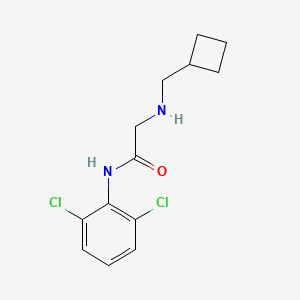 molecular formula C13H16Cl2N2O B1419154 2-[(cyclobutylmethyl)amino]-N-(2,6-dichlorophenyl)acetamide CAS No. 1156149-02-8