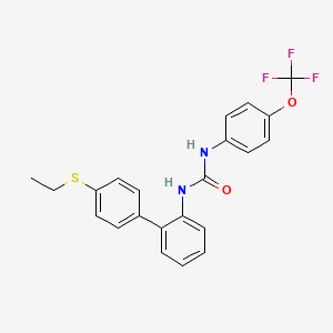 N-[4'-(Ethylsulfanyl)[1,1'-biphenyl]-2-yl]-N'-[4-(trifluoromethoxy)phenyl]urea