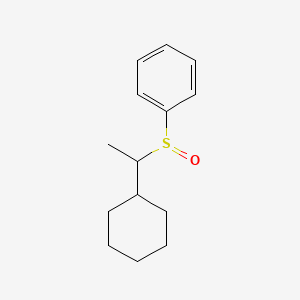 (1-Cyclohexylethanesulfinyl)benzene