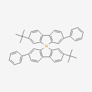 molecular formula C44H40Si B14191571 3,3'-Di-tert-butyl-7,7'-diphenyl-5,5'-spirobi[dibenzo[b,d]silole] CAS No. 849727-77-1