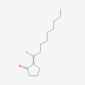 2-(1-Iodononylidene)cyclopentan-1-one