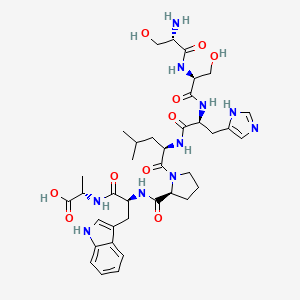 L-Seryl-L-seryl-L-histidyl-D-leucyl-L-prolyl-L-tryptophyl-L-alanine