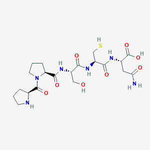 molecular formula C20H32N6O8S B14191592 L-Prolyl-L-prolyl-L-seryl-L-cysteinyl-L-asparagine CAS No. 915774-93-5