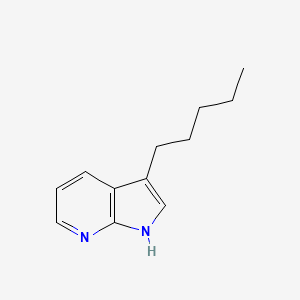 molecular formula C12H16N2 B14191613 1H-Pyrrolo[2,3-b]pyridine, 3-pentyl- CAS No. 850014-40-3