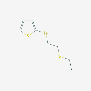 molecular formula C8H12S2Te B14191618 2-{[2-(Ethylsulfanyl)ethyl]tellanyl}thiophene CAS No. 850012-75-8