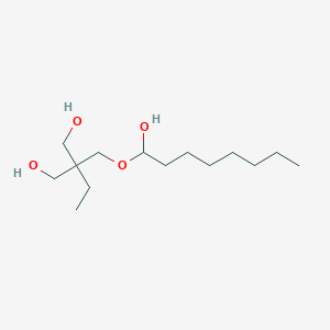 molecular formula C14H30O4 B14191627 2-Ethyl-2-{[(1-hydroxyoctyl)oxy]methyl}propane-1,3-diol CAS No. 920761-23-5