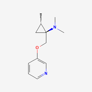 (1S,2S)-N,N,2-Trimethyl-1-{[(pyridin-3-yl)oxy]methyl}cyclopropan-1-amine