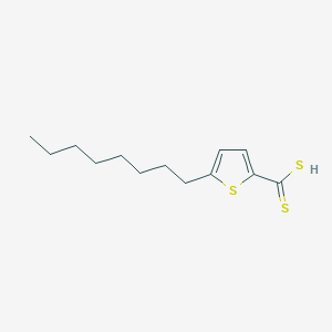 molecular formula C13H20S3 B14191661 5-Octylthiophene-2-carbodithioic acid CAS No. 921221-50-3