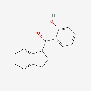 molecular formula C16H14O2 B14191676 (2,3-Dihydro-1H-inden-1-yl)(2-hydroxyphenyl)methanone CAS No. 920508-15-2