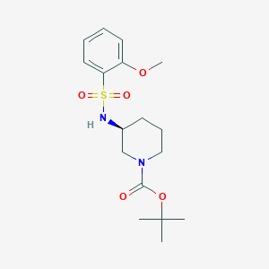 molecular formula C17H26N2O5S B14191677 tert-Butyl (3S)-3-[(2-methoxybenzene-1-sulfonyl)amino]piperidine-1-carboxylate CAS No. 1010090-00-2