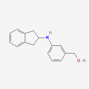 molecular formula C16H17NO B1419171 {3-[(2,3-二氢-1H-茚-2-基)氨基]苯基}甲醇 CAS No. 1157346-58-1