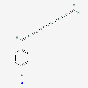 molecular formula C15H7N B14191710 4-Octaheptaenylbenzonitrile CAS No. 918530-52-6