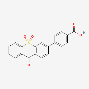 molecular formula C20H12O5S B14191713 Benzoic acid, 4-(10,10-dioxido-9-oxo-9H-thioxanthen-3-yl)- CAS No. 890045-48-4