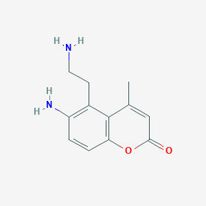 6-Amino-5-(2-aminoethyl)-4-methylchromen-2-one