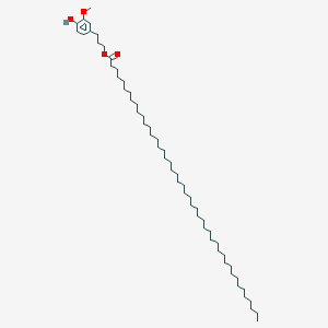 molecular formula C56H104O4 B14191719 3-(4-Hydroxy-3-methoxyphenyl)propyl hexatetracontanoate CAS No. 845786-99-4