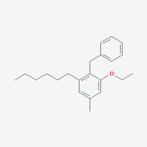 2-Benzyl-1-ethoxy-3-hexyl-5-methylbenzene