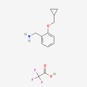 Trifluoroacetic acid--1-[2-(cyclopropylmethoxy)phenyl]methanamine (1/1)