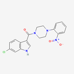 (6-Chloro-1H-indol-3-yl)[4-(2-nitrophenyl)piperazin-1-yl]methanone