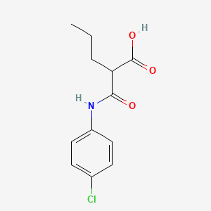 2-[(4-Chlorophenyl)carbamoyl]pentanoic acid