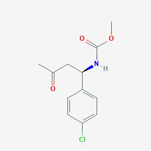 molecular formula C12H14ClNO3 B14191760 Methyl [(1R)-1-(4-chlorophenyl)-3-oxobutyl]carbamate CAS No. 865086-30-2