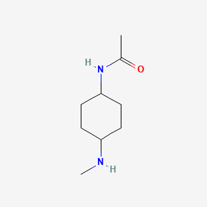 molecular formula C9H18N2O B1419178 N-(4-Methylamino-cyclohexyl)-acetamide CAS No. 1154623-10-5