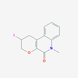 molecular formula C13H12INO2 B14191799 2-Iodo-6-methyl-2,3-dihydro-1H-pyrano[2,3-c]quinolin-5(6H)-one CAS No. 918785-25-8