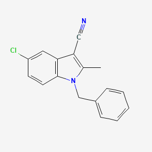 1-Benzyl-5-chloro-2-methyl-1H-indole-3-carbonitrile