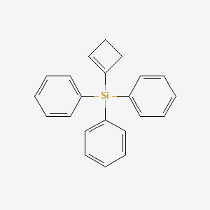 molecular formula C22H20Si B14191816 (Cyclobut-1-en-1-yl)(triphenyl)silane CAS No. 922189-86-4