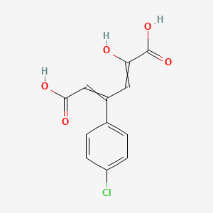 molecular formula C12H9ClO5 B14191822 4-(4-Chlorophenyl)-2-hydroxyhexa-2,4-dienedioic acid CAS No. 920283-78-9