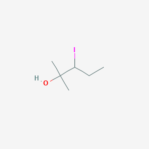 molecular formula C6H13IO B14191832 3-Iodo-2-methylpentan-2-ol CAS No. 872597-92-7