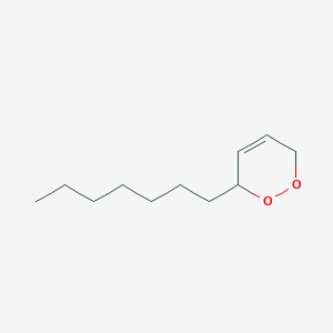 3-Heptyl-3,6-dihydro-1,2-dioxine