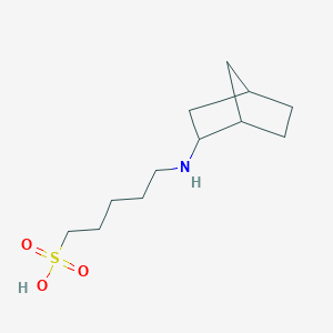 5-[(Bicyclo[2.2.1]heptan-2-yl)amino]pentane-1-sulfonic acid