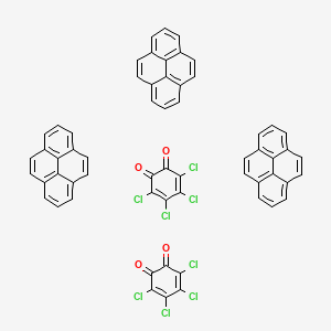 molecular formula C60H30Cl8O4 B14191883 Pyrene;3,4,5,6-tetrachlorocyclohexa-3,5-diene-1,2-dione CAS No. 922737-26-6