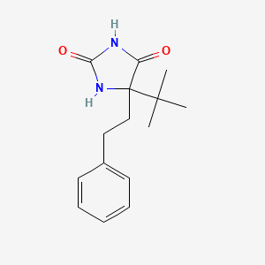 5-tert-Butyl-5-(2-phenylethyl)imidazolidine-2,4-dione