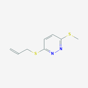 molecular formula C8H10N2S2 B14191935 3-(Methylsulfanyl)-6-[(prop-2-en-1-yl)sulfanyl]pyridazine CAS No. 859497-90-8