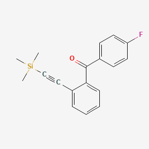 (4-Fluorophenyl){2-[(trimethylsilyl)ethynyl]phenyl}methanone