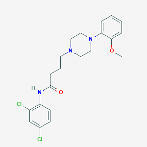 molecular formula C21H25Cl2N3O2 B14191938 N-(2,4-Dichlorophenyl)-4-[4-(2-methoxyphenyl)piperazin-1-yl]butanamide CAS No. 923024-51-5