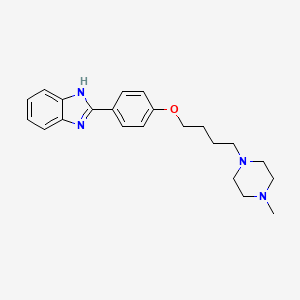 2-{4-[4-(4-Methylpiperazin-1-yl)butoxy]phenyl}-1H-benzimidazole