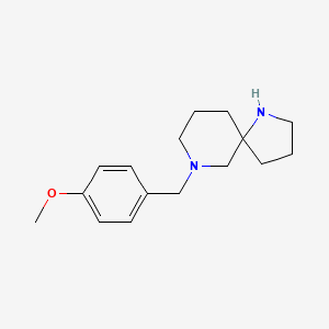 molecular formula C16H24N2O B14191983 9-[(4-Methoxyphenyl)methyl]-1,9-diazaspiro[4.5]decane 