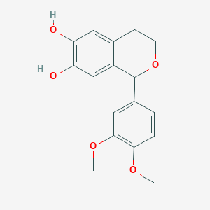 1-(3,4-Dimethoxyphenyl)-3,4-dihydro-1H-2-benzopyran-6,7-diol