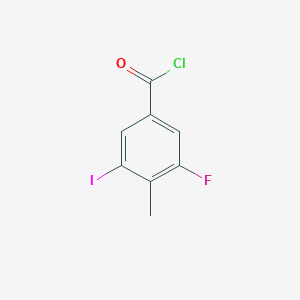 3-Fluoro-5-iodo-4-methylbenzoyl chloride