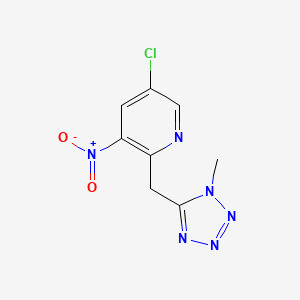 5-Chloro-2-[(1-methyl-1h-tetrazol-5-yl)methyl]-3-nitropyridine