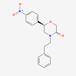 (6r)-6-(4-Nitrophenyl)-4-(2-phenylethyl)morpholin-3-one