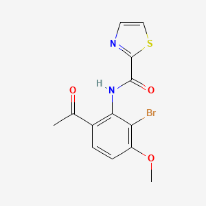 N-(6-acetyl-2-bromo-3-methoxyphenyl)-1,3-thiazole-2-carboxamide