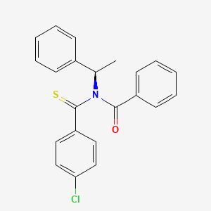 N-(4-chlorobenzenecarbothioyl)-N-[(1R)-1-phenylethyl]benzamide