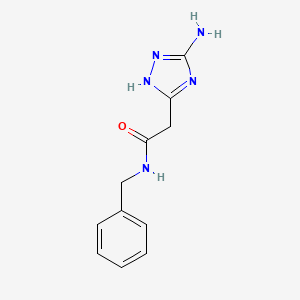 molecular formula C11H13N5O B14192117 2-(3-amino-1H-1,2,4-triazol-5-yl)-N-benzylacetamide CAS No. 921225-13-0