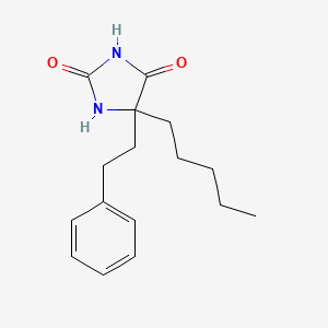 molecular formula C16H22N2O2 B14192132 5-Pentyl-5-(2-phenylethyl)imidazolidine-2,4-dione CAS No. 919477-11-5