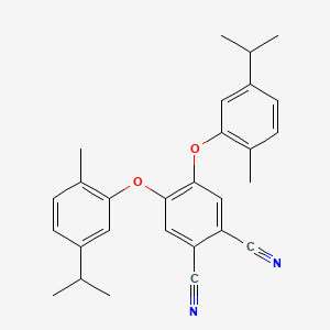 molecular formula C28H28N2O2 B14192159 4,5-Bis[2-methyl-5-(propan-2-yl)phenoxy]benzene-1,2-dicarbonitrile CAS No. 849819-88-1