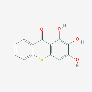 molecular formula C13H8O4S B14192171 9H-Thioxanthen-9-one, 1,2,3-trihydroxy- CAS No. 835596-95-7