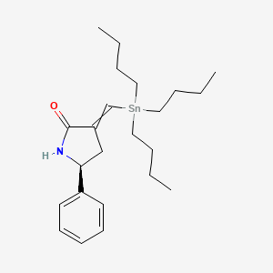 (5S)-5-Phenyl-3-[(tributylstannyl)methylidene]pyrrolidin-2-one